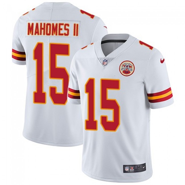 Kansas City Chiefs #15 Patrick Mahomes II White Youth Stitched NFL Vapor Untouchable Limited Jersey