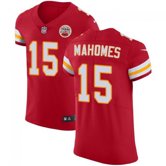 Nike Chiefs #15 Patrick Mahomes Red Team Color Men's Stitched NFL Vapor Untouchable Elite Jersey