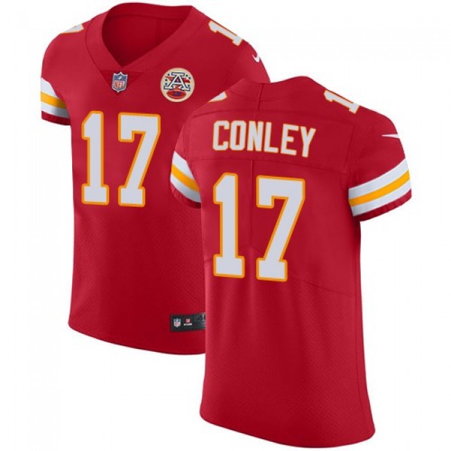 Nike Chiefs #17 Chris Conley Red Team Color Men's Stitched NFL Vapor Untouchable Elite Jersey