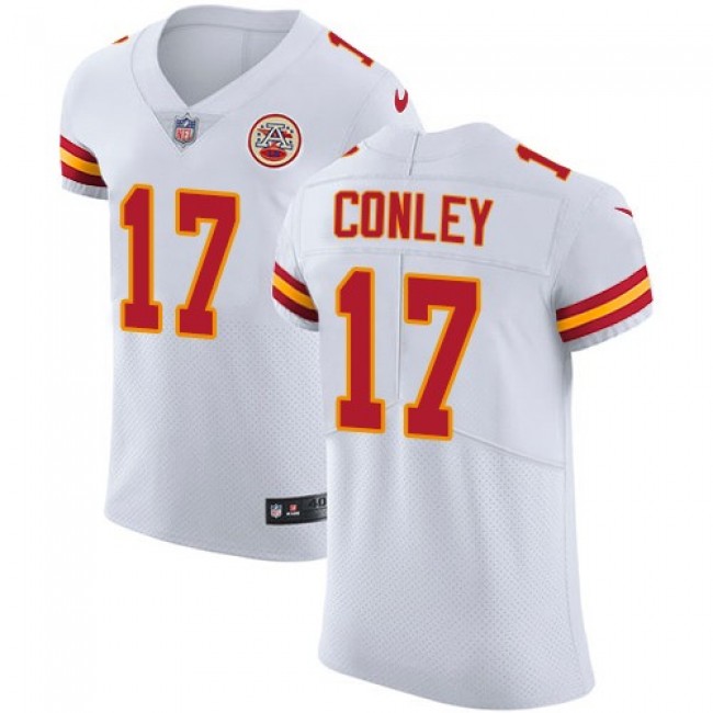 Nike Chiefs #17 Chris Conley White Men's Stitched NFL Vapor Untouchable Elite Jersey