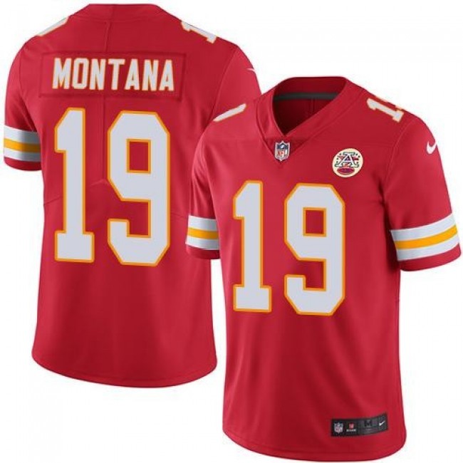 Nike Chiefs #19 Joe Montana Red Team Color Men's Stitched NFL Vapor Untouchable Limited Jersey
