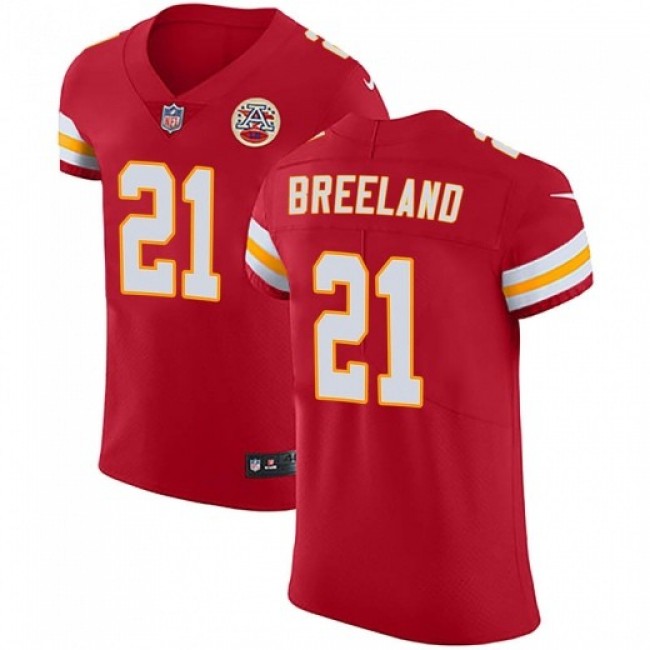 Nike Chiefs #21 Bashaud Breeland Red Team Color Men's Stitched NFL Vapor Untouchable Elite Jersey