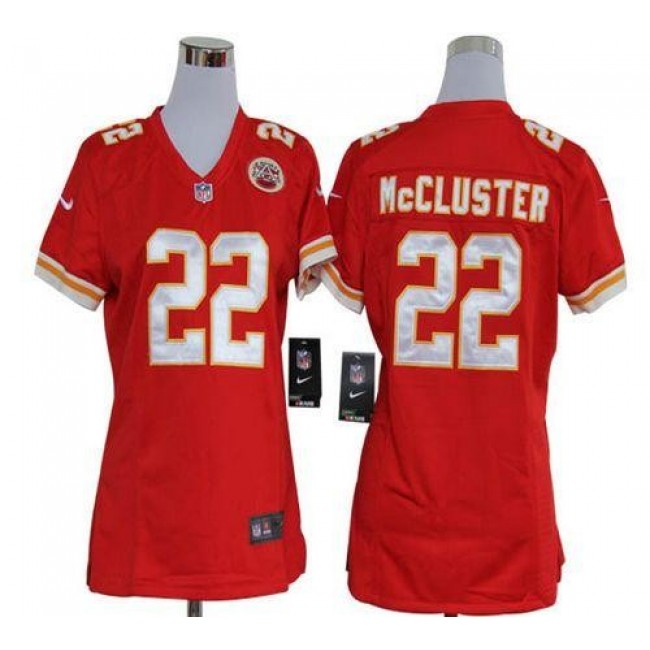 Women's Chiefs #22 Dexter McCluster Red Team Color Stitched NFL Elite Jersey