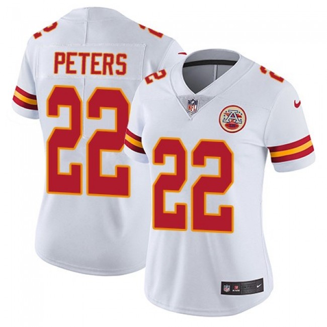 Women's Chiefs #22 Marcus Peters White Stitched NFL Vapor Untouchable Limited Jersey