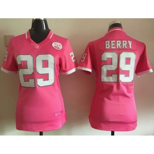 Women's Chiefs #29 Eric Berry Pink Stitched NFL Elite Bubble Gum Jersey