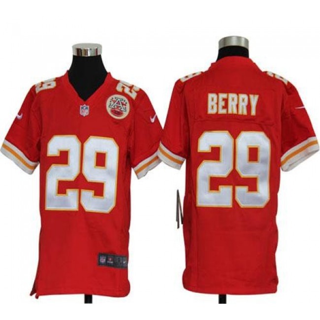 Kansas City Chiefs #29 Eric Berry Red Team Color Youth Stitched NFL Elite Jersey