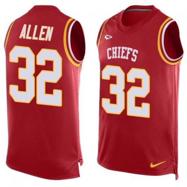 Nike Chiefs #32 Marcus Allen Red Team Color Men's Stitched NFL Limited Tank Top Jersey