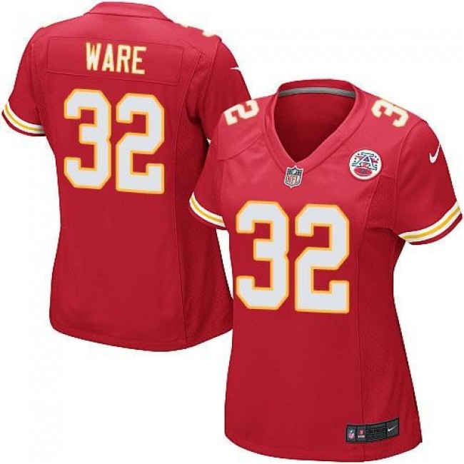 Women's Chiefs #32 Spencer Ware Red Team Color Stitched NFL Elite Jersey