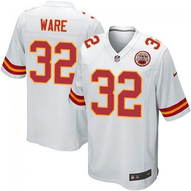 Kansas City Chiefs #32 Spencer Ware White Youth Stitched NFL Elite Jersey