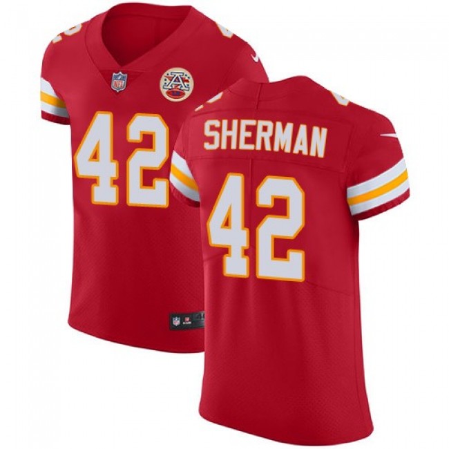 Nike Chiefs #42 Anthony Sherman Red Team Color Men's Stitched NFL Vapor Untouchable Elite Jersey