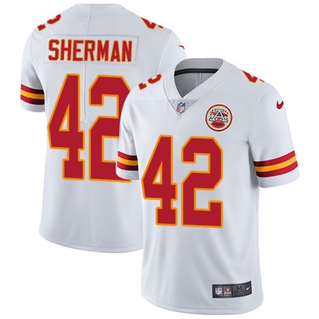 Nike Chiefs #42 Anthony Sherman White Men's Stitched NFL Vapor Untouchable Limited Jersey
