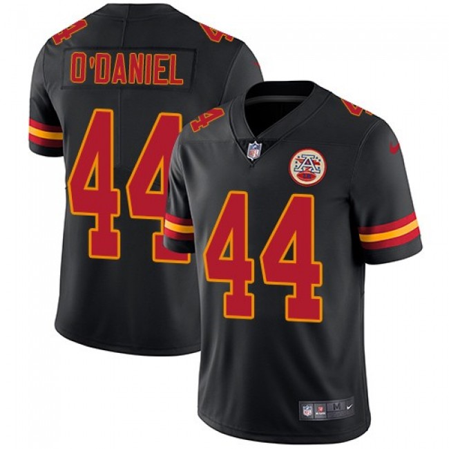 Nike Chiefs #44 Dorian O'Daniel Black Men's Stitched NFL Limited Rush Jersey