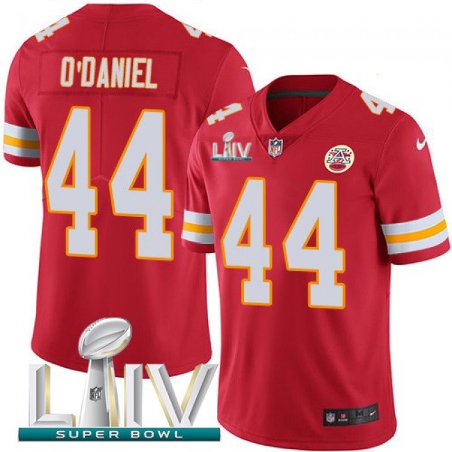 Nike Chiefs #44 Dorian O'Daniel Red Super Bowl LIV 2020 Team Color Men's Stitched NFL Vapor Untouchable Limited Jersey