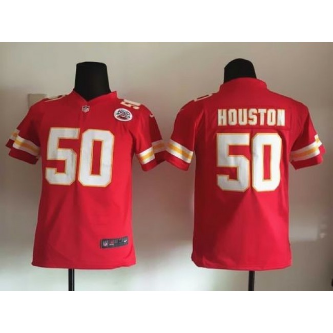 Kansas City Chiefs #50 Justin Houston Red Team Color Youth Stitched NFL Elite Jersey