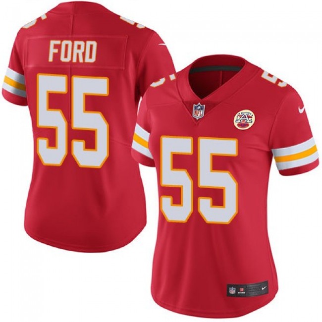 Women's Chiefs #55 Dee Ford Red Team Color Stitched NFL Vapor Untouchable Limited Jersey