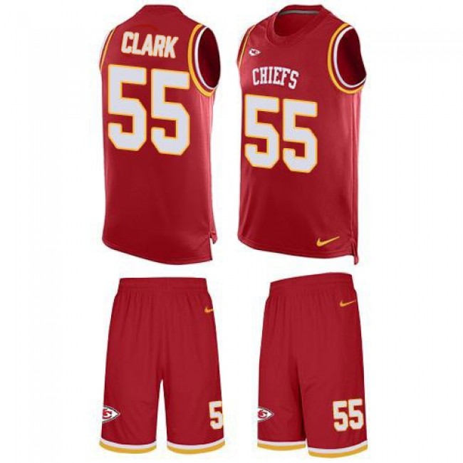 Nike Chiefs #55 Frank Clark Red Team Color Men's Stitched NFL Limited Tank Top Suit Jersey