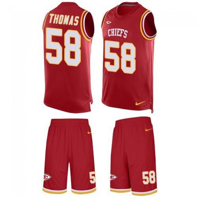 Nike Chiefs #58 Derrick Thomas Red Team Color Men's Stitched NFL Limited Tank Top Suit Jersey
