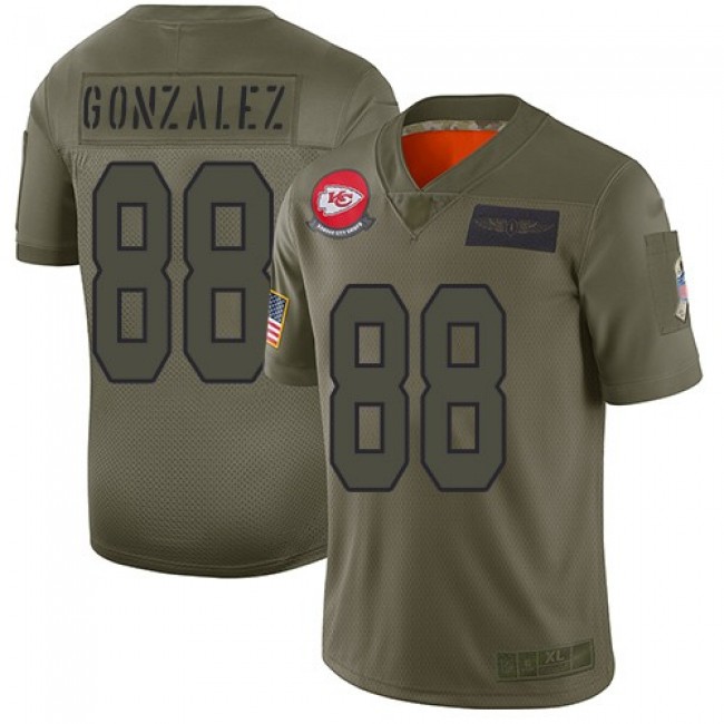 Nike Chiefs #88 Tony Gonzalez Camo Men's Stitched NFL Limited 2019 Salute To Service Jersey