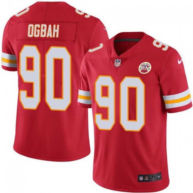 Nike Chiefs #90 Emmanuel Ogbah Red Team Color Men's Stitched NFL Vapor Untouchable Limited Jersey