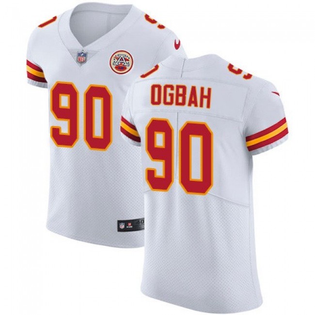 Nike Chiefs #90 Emmanuel Ogbah White Men's Stitched NFL Vapor Untouchable Elite Jersey