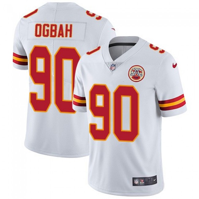 Nike Chiefs #90 Emmanuel Ogbah White Men's Stitched NFL Vapor Untouchable Limited Jersey