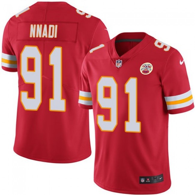Nike Chiefs #91 Derrick Nnadi Red Team Color Men's Stitched NFL Vapor Untouchable Limited Jersey