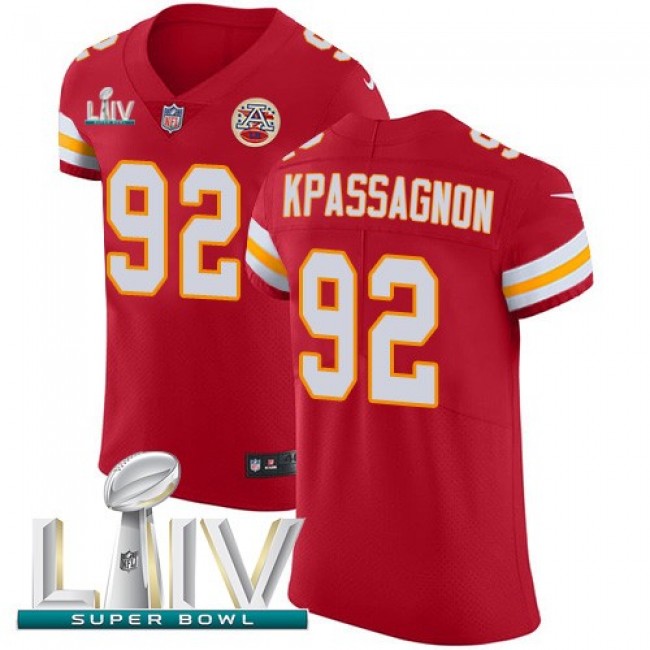Nike Chiefs #92 Tanoh Kpassagnon Red Super Bowl LIV 2020 Team Color Men's Stitched NFL Vapor Untouchable Elite Jersey