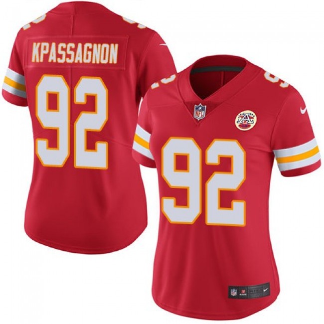 Women's Chiefs #92 Tanoh Kpassagnon Red Team Color Stitched NFL Vapor Untouchable Limited Jersey