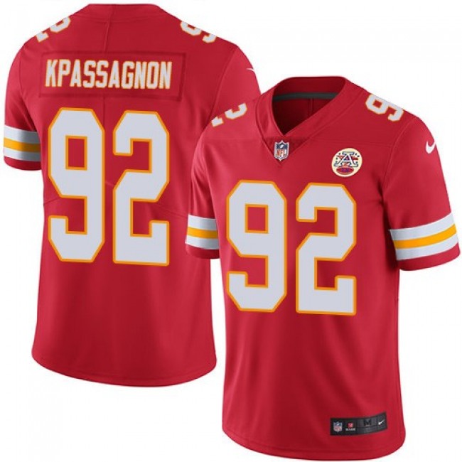 Kansas City Chiefs #92 Tanoh Kpassagnon Red Team Color Youth Stitched NFL Vapor Untouchable Limited Jersey