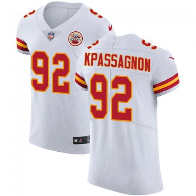 Nike Chiefs #92 Tanoh Kpassagnon White Men's Stitched NFL Vapor Untouchable Elite Jersey