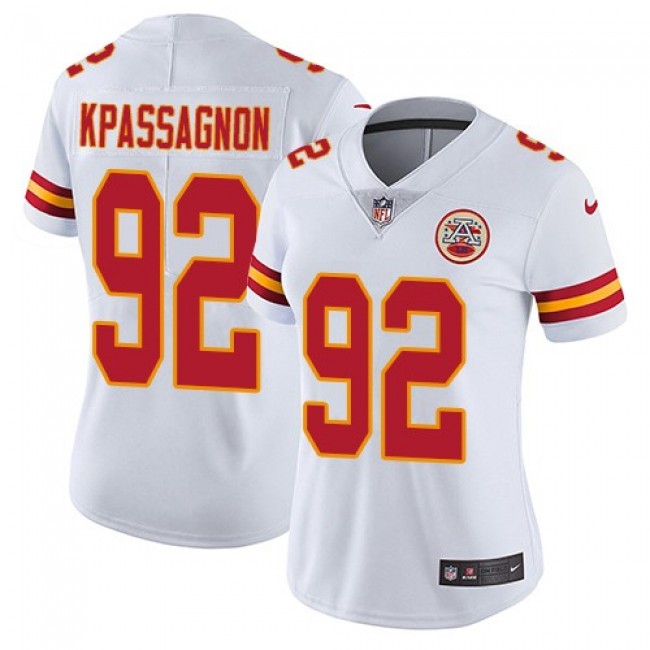 Women's Chiefs #92 Tanoh Kpassagnon White Stitched NFL Vapor Untouchable Limited Jersey