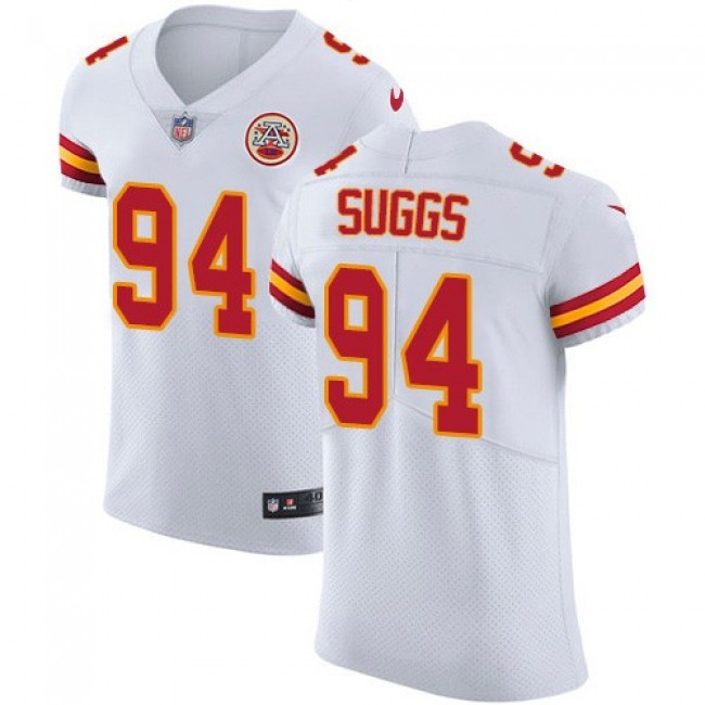 Nike Chiefs #94 Terrell Suggs White Men's Stitched NFL New Elite Jersey