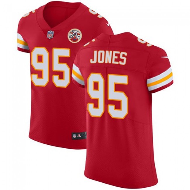 Nike Chiefs #95 Chris Jones Red Team Color Men's Stitched NFL Vapor Untouchable Elite Jersey