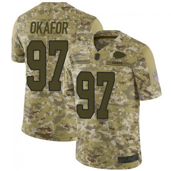 Nike Chiefs #97 Alex Okafor Camo Men's Stitched NFL Limited 2018 Salute To Service Jersey