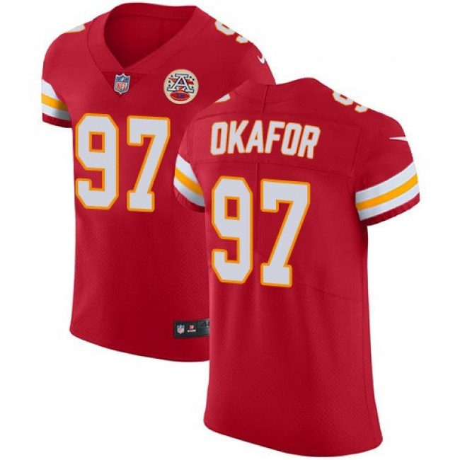 Nike Chiefs #97 Alex Okafor Red Team Color Men's Stitched NFL Vapor Untouchable Elite Jersey