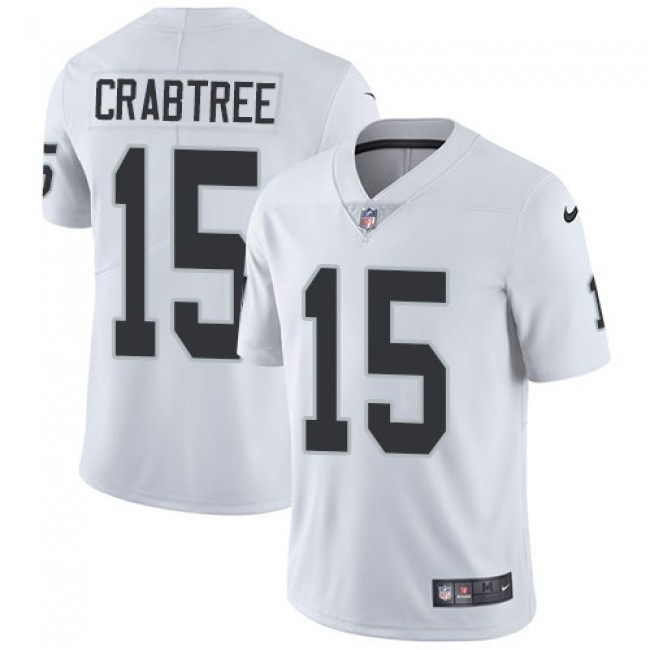 Las Vegas Raiders #15 Michael Crabtree White Youth Stitched NFL Vapor Untouchable Limited Jersey