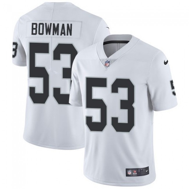 Las Vegas Raiders #53 NaVorro Bowman White Youth Stitched NFL Vapor Untouchable Limited Jersey