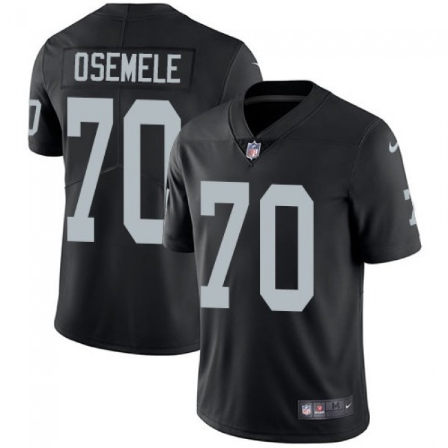 Las Vegas Raiders #70 Kelechi Osemele Black Team Color Youth Stitched NFL Vapor Untouchable Limited Jersey