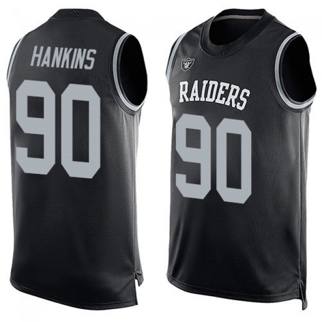 Nike Raiders #90 Johnathan Hankins Black Team Color Men's Stitched NFL Limited Tank Top Jersey