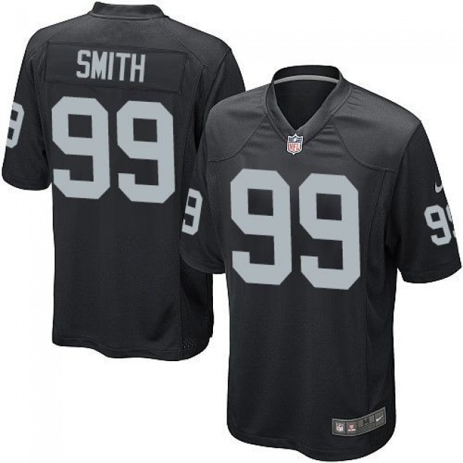Las Vegas Raiders #99 Aldon Smith Black Team Color Youth Stitched NFL Elite Jersey