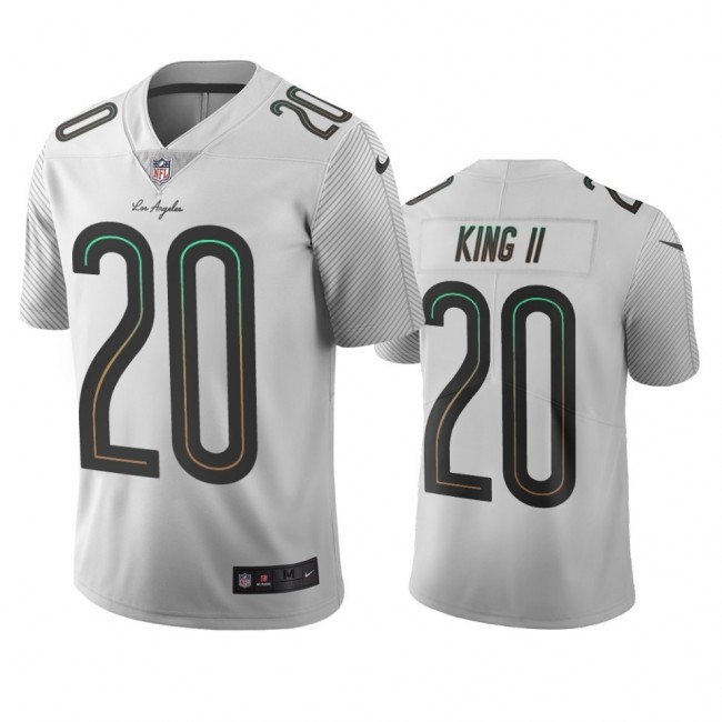 Los Angeles Chargers #20 Desmond King White Vapor Limited City Edition NFL Jersey