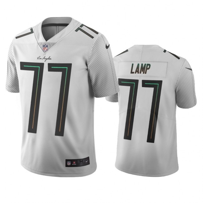 Los Angeles Chargers #77 Forrest Lamp White Vapor Limited City Edition NFL Jersey