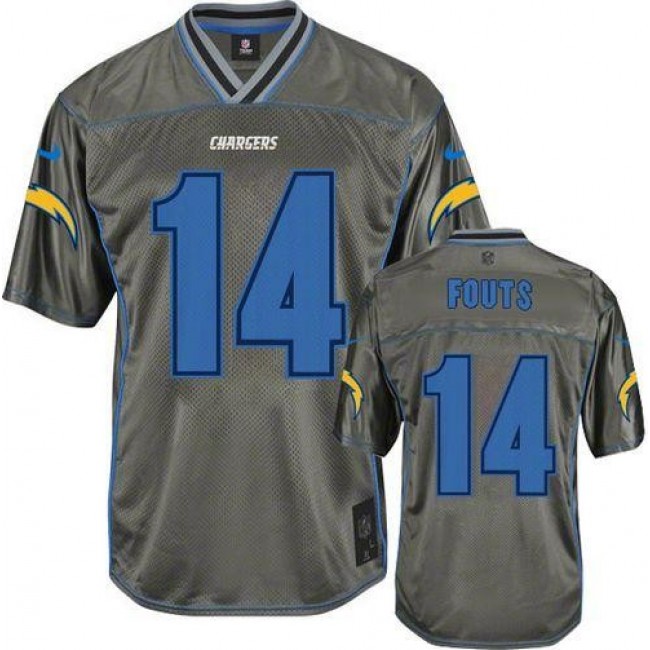 Los Angeles Chargers #14 Dan Fouts Grey Youth Stitched NFL Elite Vapor Jersey