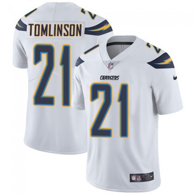 Los Angeles Chargers #21 LaDainian Tomlinson White Youth Stitched NFL Vapor Untouchable Limited Jersey
