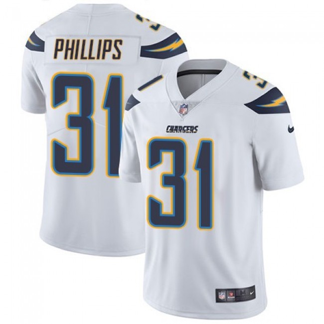Nike Chargers #31 Adrian Phillips White Men's Stitched NFL Vapor Untouchable Limited Jersey