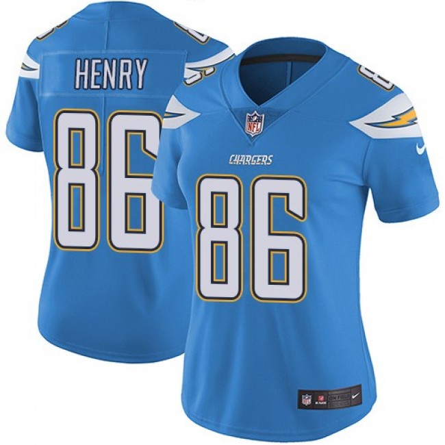 Women's Chargers #86 Hunter Henry Electric Blue Alternate Stitched NFL Vapor Untouchable Limited Jersey