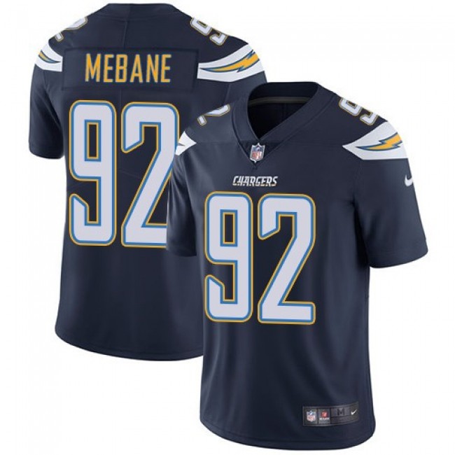 Nike Chargers #92 Brandon Mebane Navy Blue Team Color Men's Stitched NFL Vapor Untouchable Limited Jersey