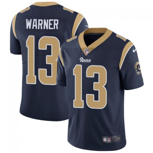 Los Angeles Rams #13 Kurt Warner Navy Blue Team Color Youth Stitched NFL Vapor Untouchable Limited Jersey