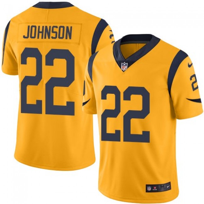 Los Angeles Rams #22 Trumaine Johnson Gold Youth Stitched NFL Limited Rush Jersey