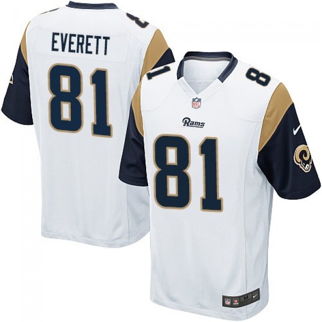 Los Angeles Rams #81 Gerald Everett White Youth Stitched NFL Elite Jersey
